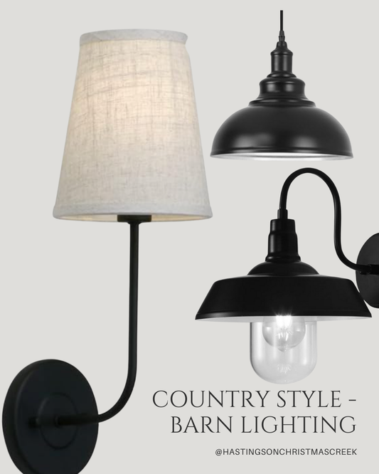 Modern Country Style - Barn Style Lighting