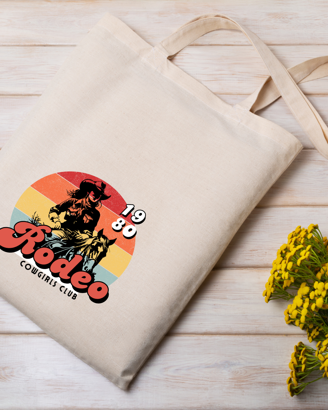 Rodeo Cowgirls Club - Rainbow Tote Bag