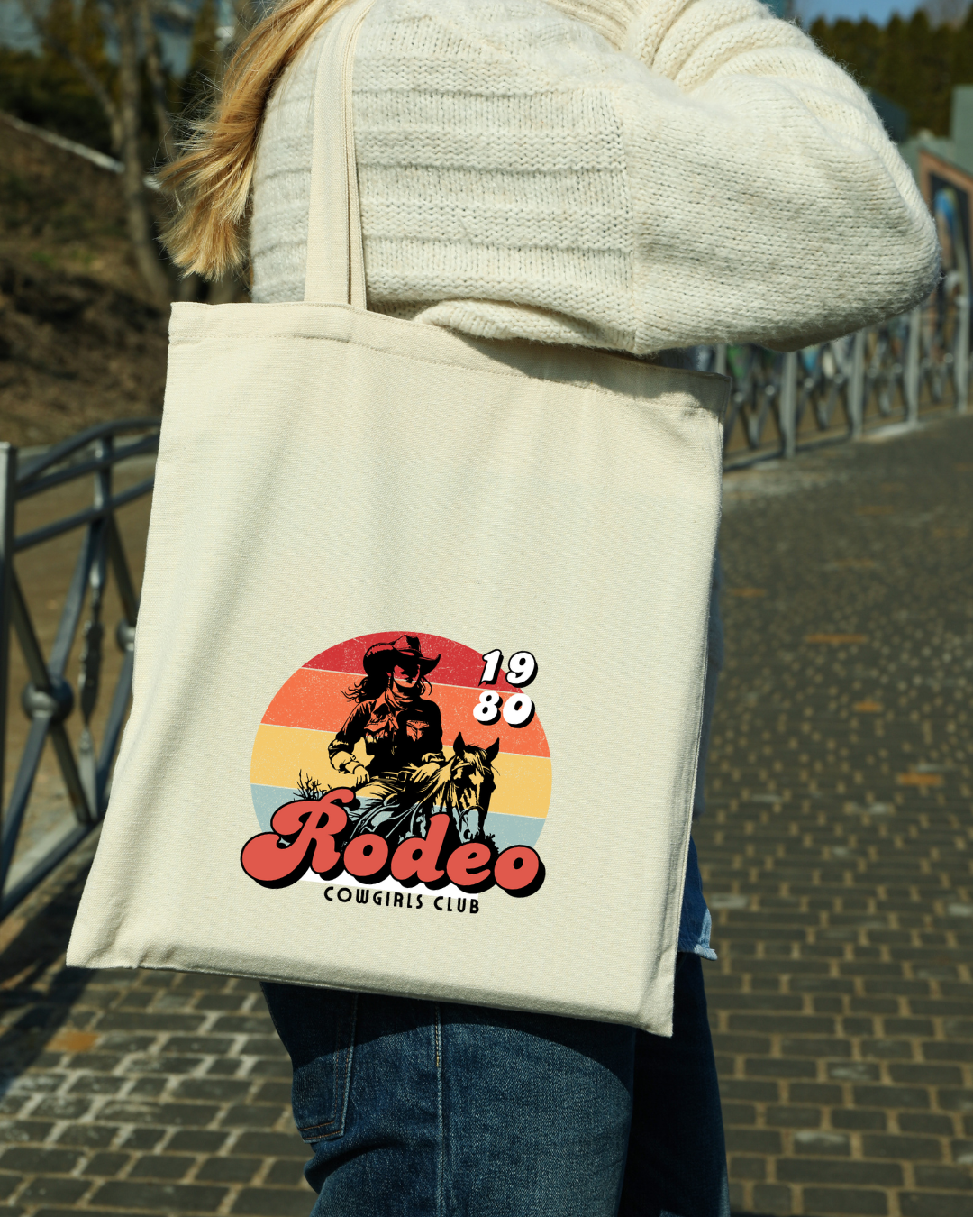 Rodeo Cowgirls Club - Rainbow Tote Bag