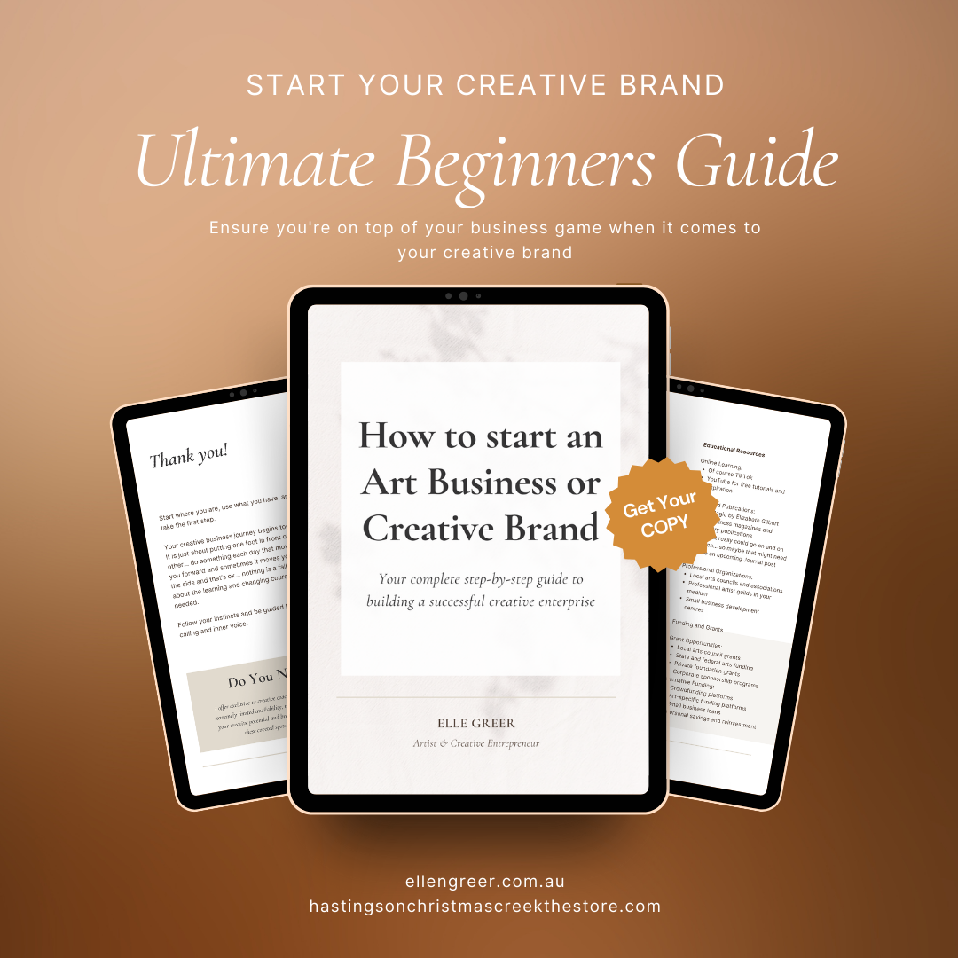 How to Start your Art or Creative Business - PDF guide