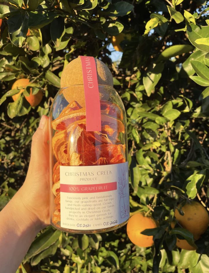 Christmas Creek Produce : Dehydrated Grapefruit