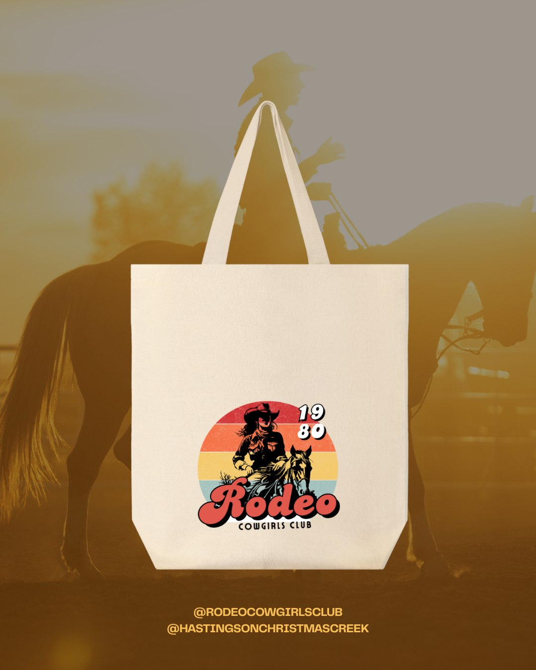 Rodeo Cowgirls Club - Rainbow Tote Bag