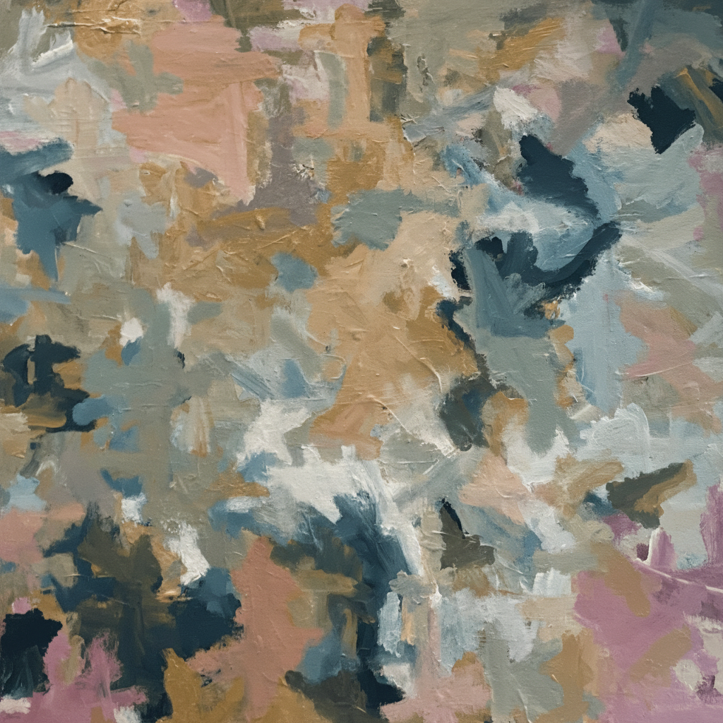 Abstract floral artwork