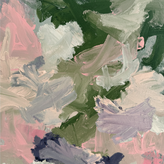 Abstract floral artwork